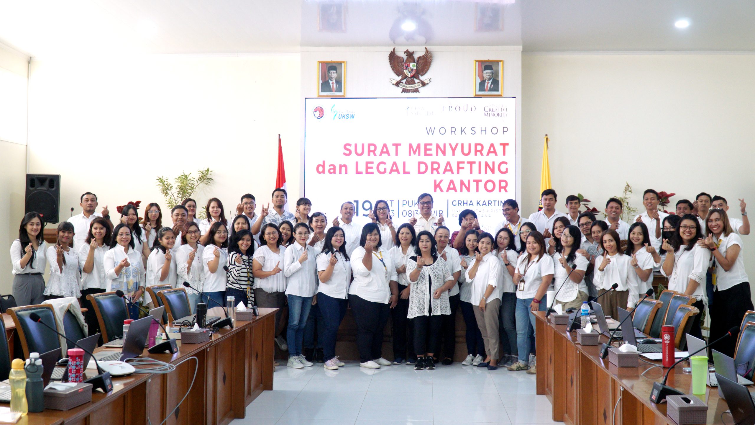 Direktorat Perencanaan dan Pengembangan Talenta UKSW gelar Workshop Surat Menyurat dan Legal Drafting Kantor, Kamis (19-10-2023) di Grha Kartini UKSW .