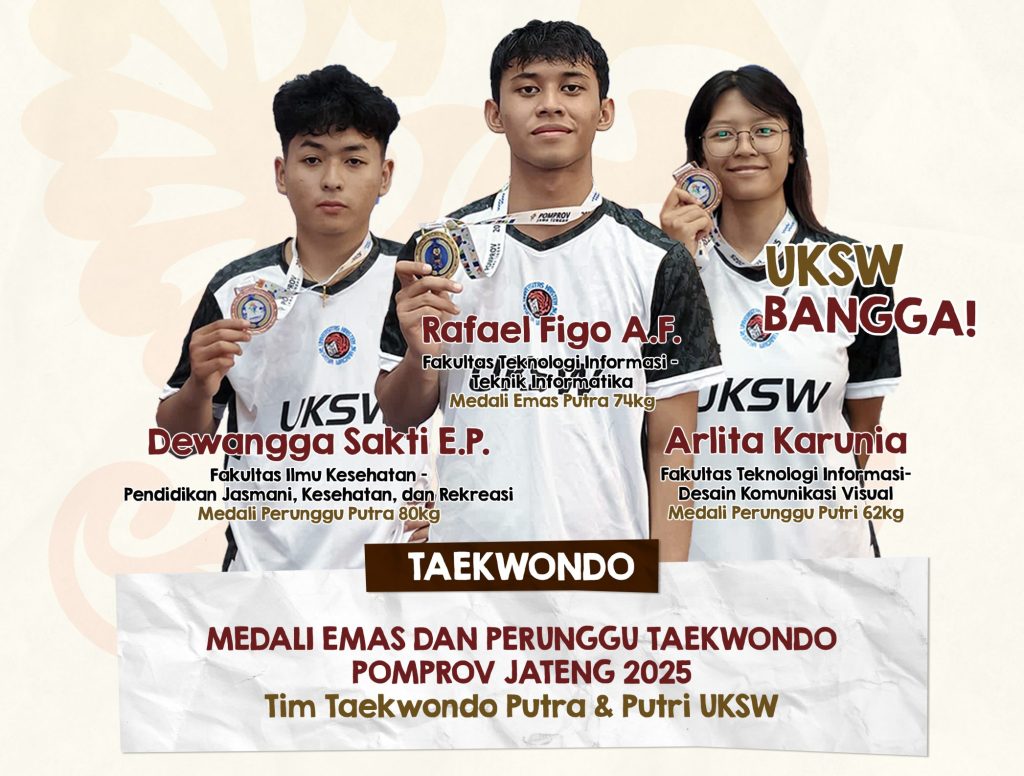 Prestasi Tim Taekwondo Putra dan Putri UKSW POMPROV Jateng 2025