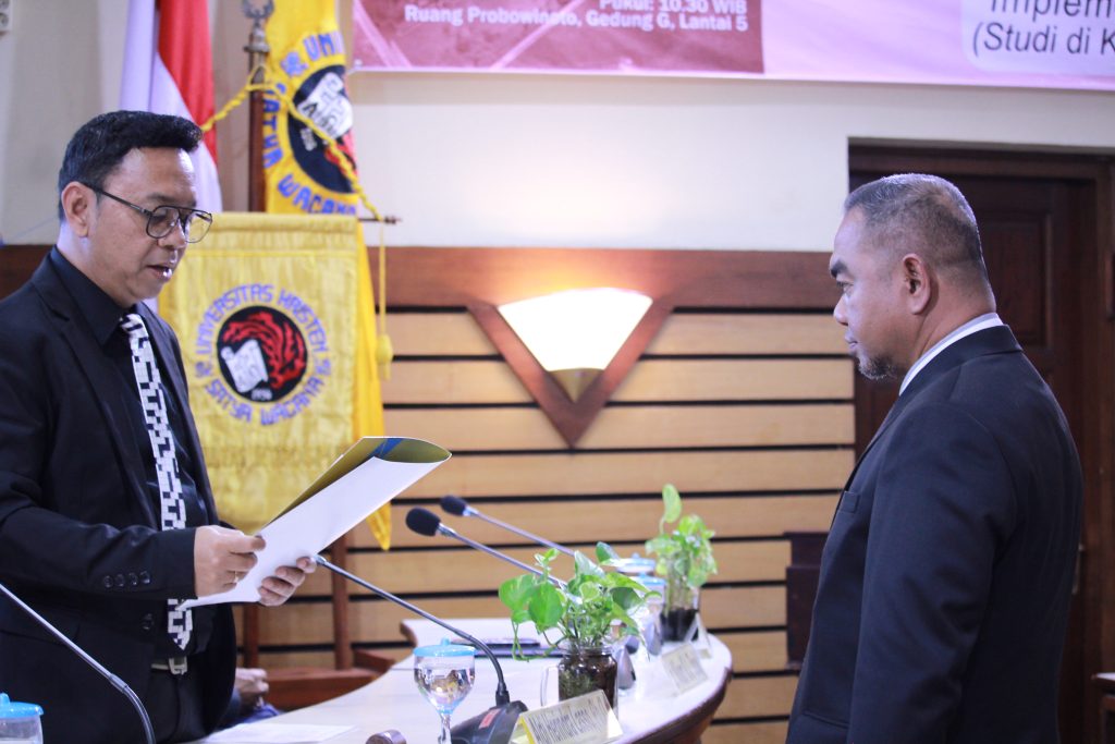 Triwarno Purnomo doktor UKSW gagas model Otonomi Khusus Papua berbasis kearifan lokal