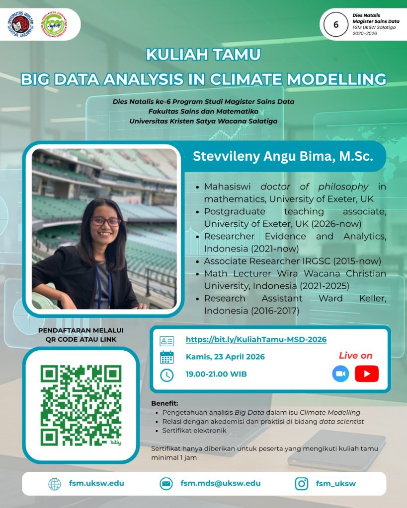 Kuliah Tamu “Big Data Analysis in Climate Modelling”