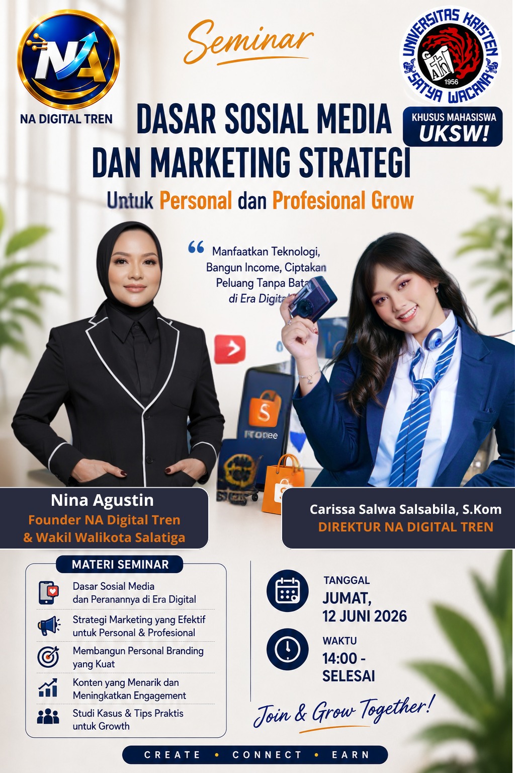 Career Workshop “Dasar Sosial Media dan Marketing Strategi”