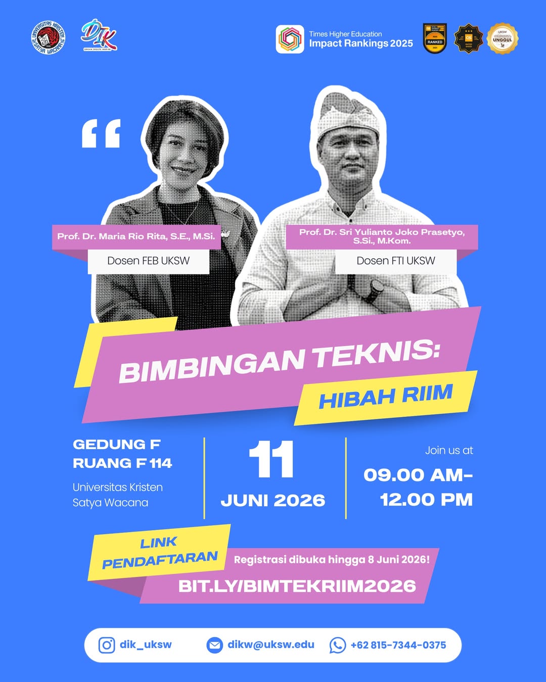 Bimbingan Teknis Hibah RIIM 