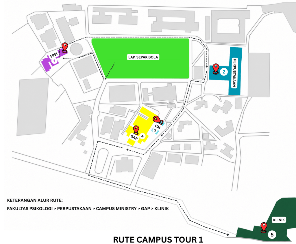 Rute 1 kmpus tour UKSW