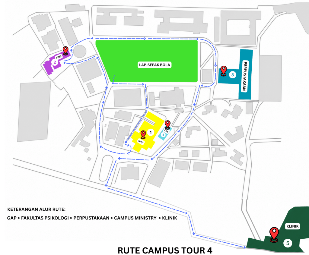 Rute 4 kmpus tour UKSW